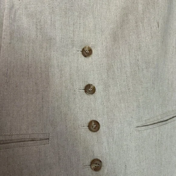 Apiece Apart Cecilia Vest in Flax - Picture 4 of 5